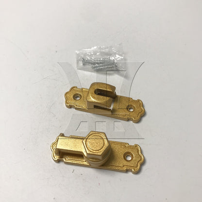 BQLZR 1pc Sliding Door Latch 90 180 Degrees Golden for Sliding Door Bathroom Door