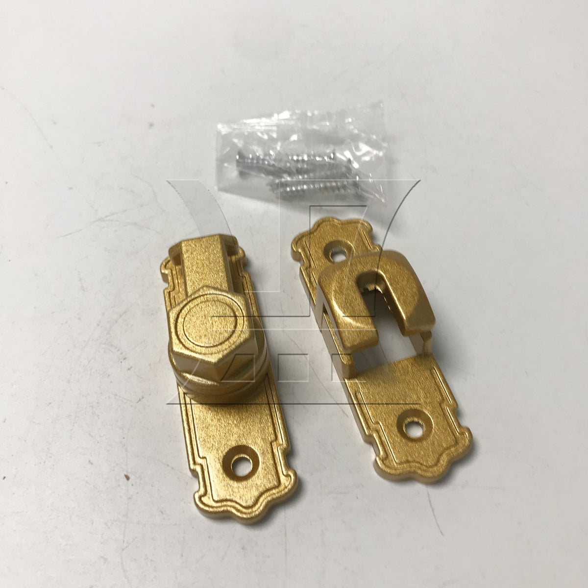BQLZR 1pc Sliding Door Latch 90 180 Degrees Golden for Sliding Door Bathroom Door