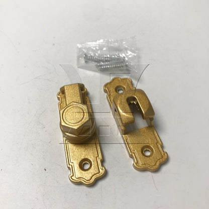 BQLZR 1pc Sliding Door Latch 90 180 Degrees Golden for Sliding Door Bathroom Door