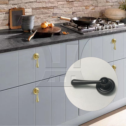 BQLZR 1pc Antique Brass Pendant Pull B1020 Black for Furniture Polishing Furniture Polishing
