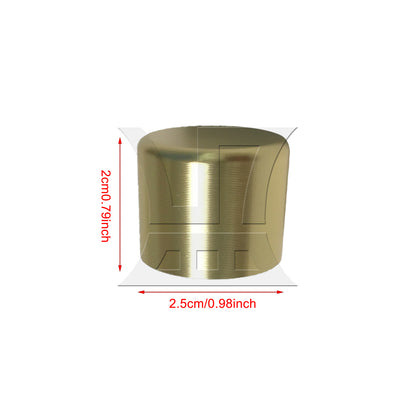 BQLZR 1pc Brass Furniture Leg Cover Outer Diameter 25mm x Height 20mm for Sofa Foot Covers Table and Chair Foot Covers