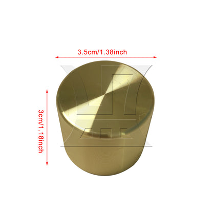 BQLZR 1pc Brass Furniture Leg Cover Outer Diameter 35mm x Height 30mm for Sofa Foot Covers Table and Chair Foot Covers