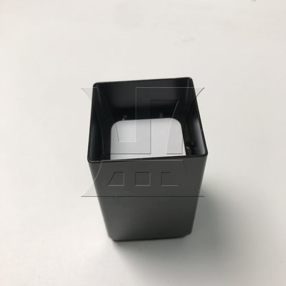BQLZR 1pc Square Carbon Steel Furniture Leg 4x5cm Black for Lifting Furniture Coffee Table Tv Cabinet