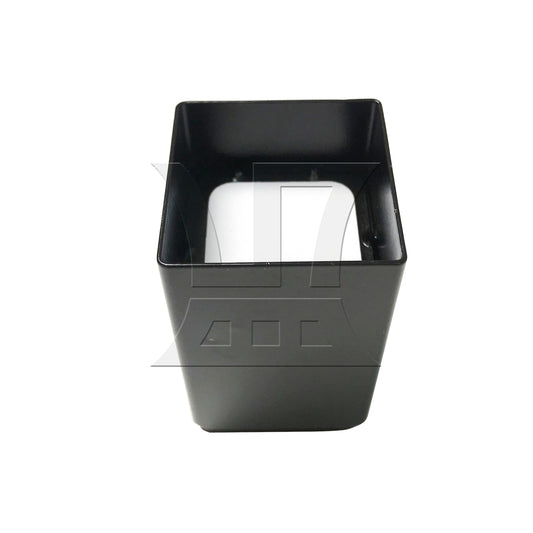 BQLZR 1pc Square Carbon Steel Furniture Leg 4x5cm Black for Lifting Furniture Coffee Table Tv Cabinet