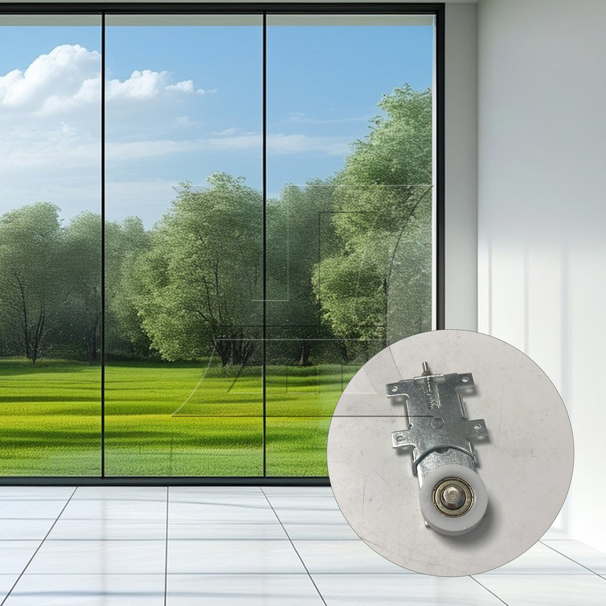 BQLZR 1pc Cabinet Sliding Door Pulley Roller Bottom for Wardrobe Door Pulls Partition Door Pulls