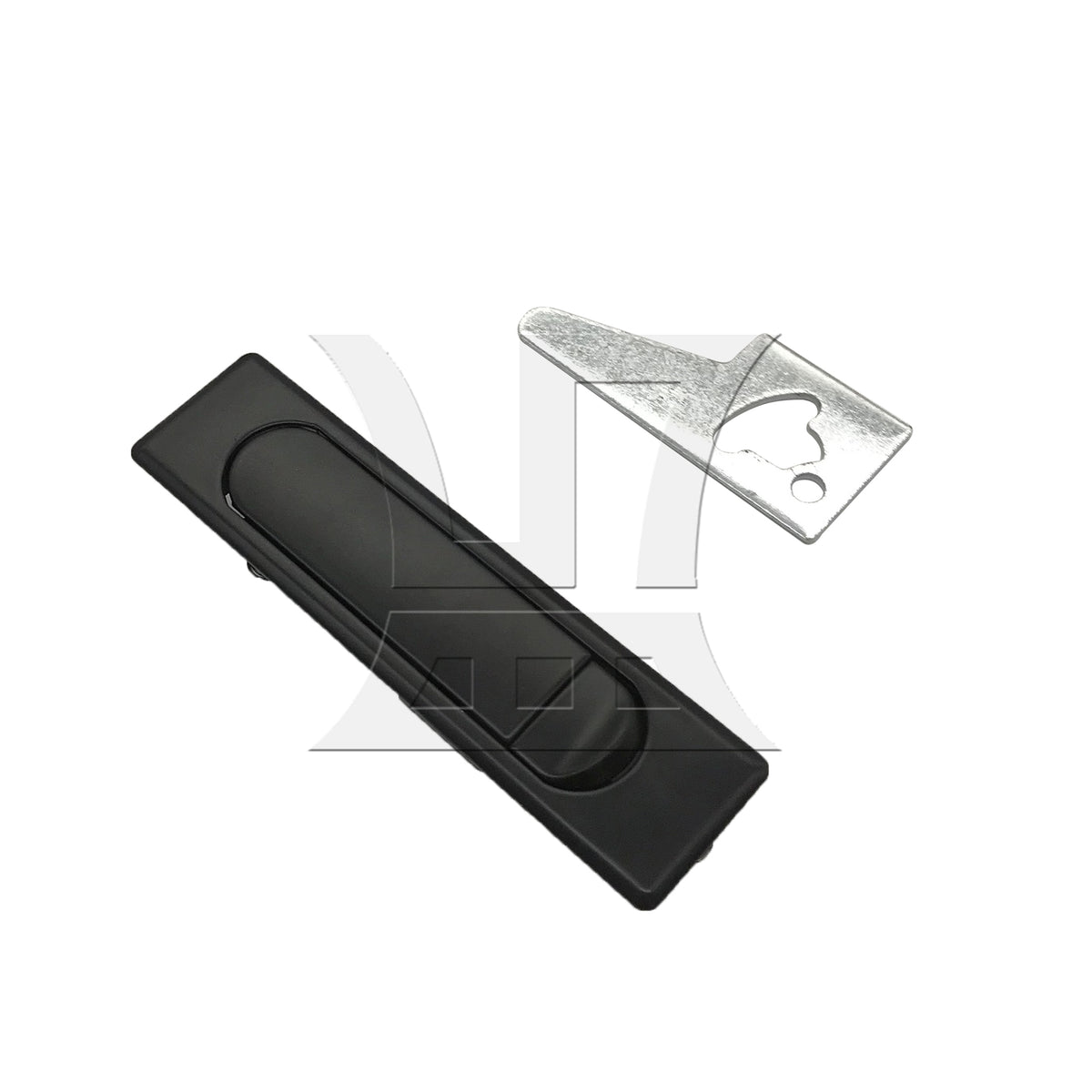 BQLZR 1pc Distribution Cabinet Flat Lock With Button Black for Distribution Cabinets