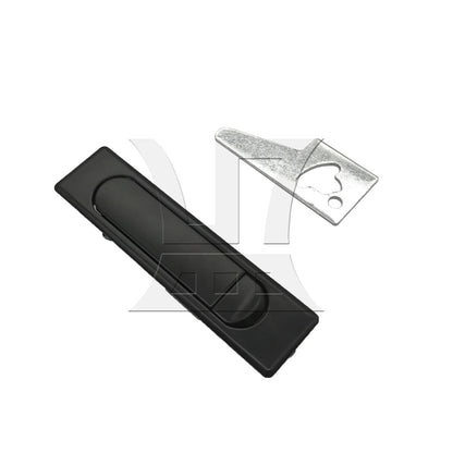BQLZR 1pc Distribution Cabinet Flat Lock With Button Black for Distribution Cabinets