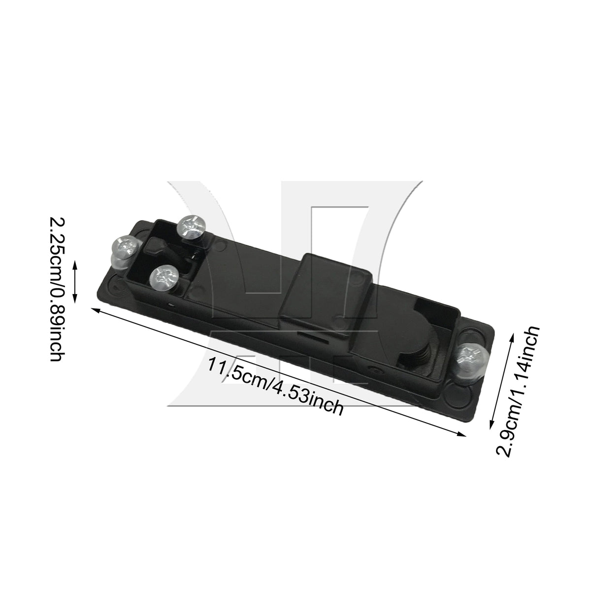 BQLZR 1pc Distribution Cabinet Flat Lock With Button Black for Distribution Cabinets