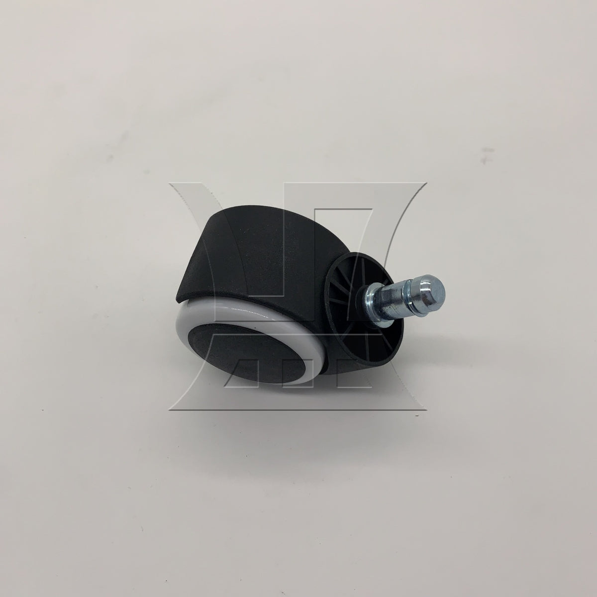BQLZR 1pc Office Chair Casters Wheels Standard Stem White Silent Caster