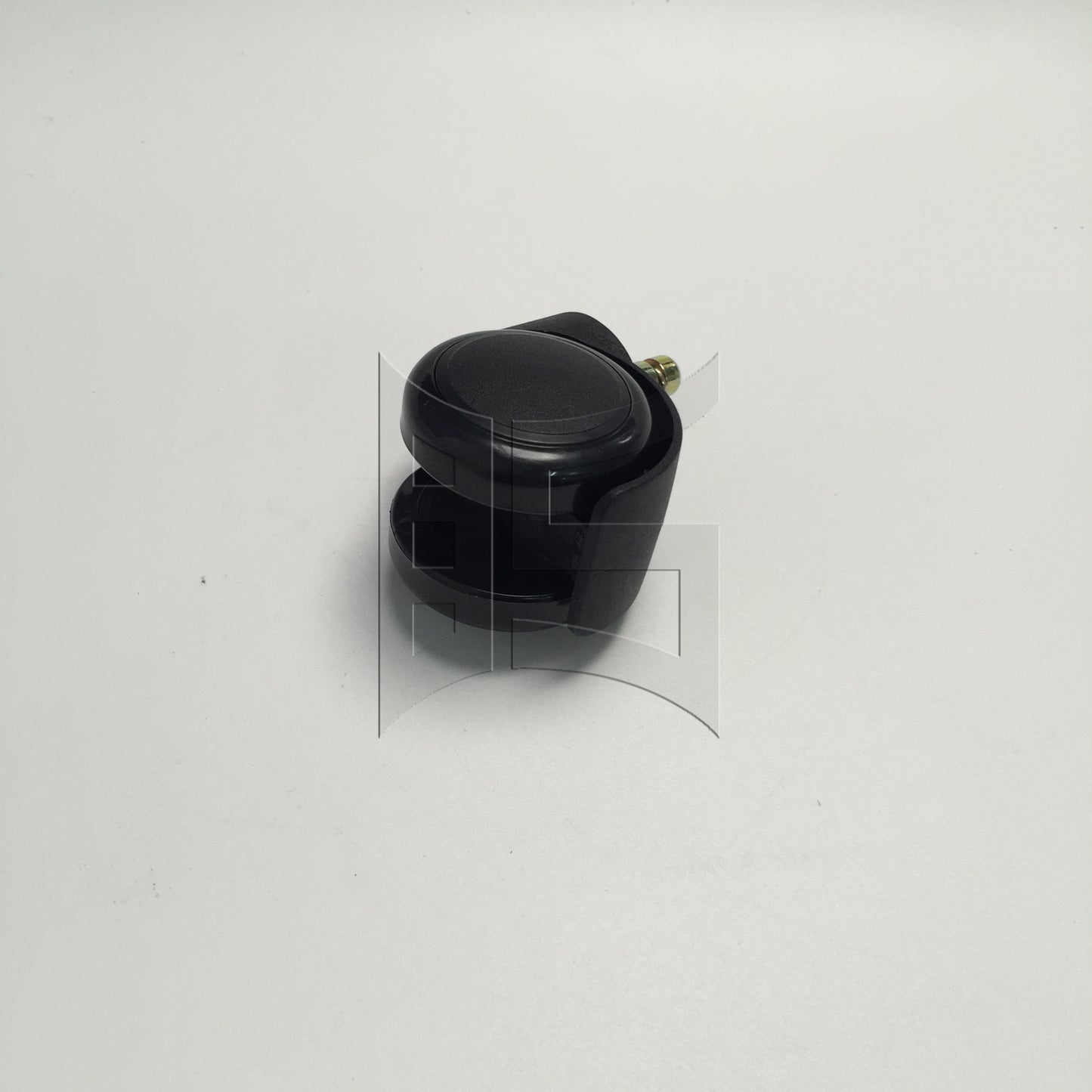 BQLZR  1pc 2inch Plastic Swivel Caster with Brake Rod 10x22mm Black for Official Chair Tea Table