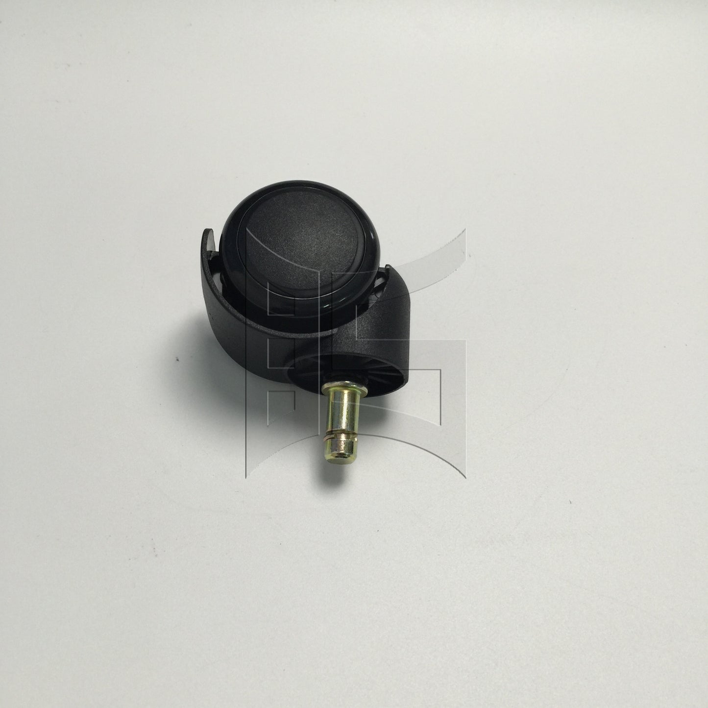 BQLZR  1pc 2inch Plastic Swivel Caster with Brake Rod 10x22mm Black for Official Chair Tea Table