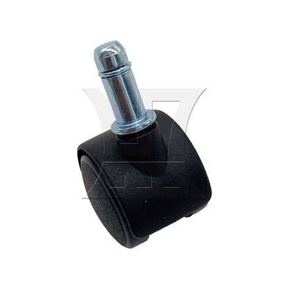 BQLZR 1pc 1inch Plastic Swivel Caster without Brake Rod 8x20mm Black for Official Chair Tea Table