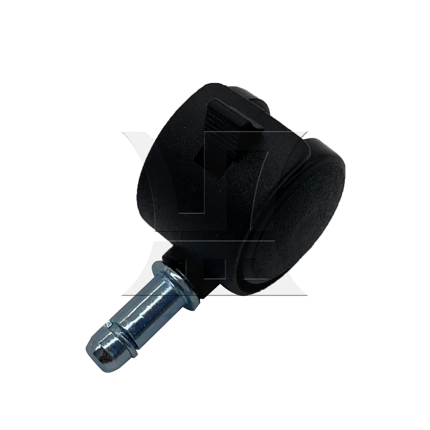 BQLZR 1pc 1inch Plastic Swivel Caster with Brake Rod 8x20mm Black for Official Chair Tea Table