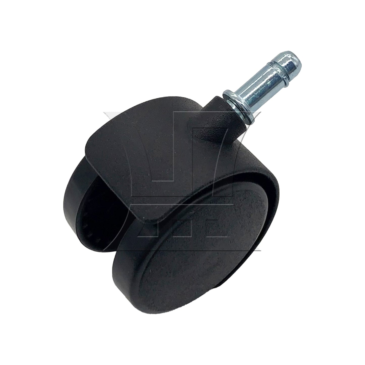 BQLZR 1pc 2inch Plastic Swivel Caster with Brake Rod 8x20mm Black for Official Chair Tea Table