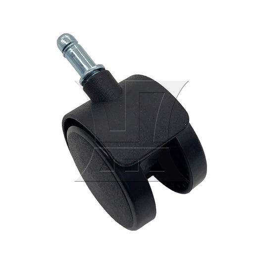 BQLZR 1pc 2inch Plastic Swivel Caster with Brake Rod 8x20mm Black for Official Chair Tea Table