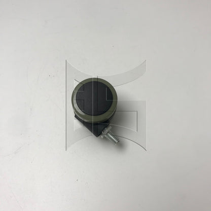 BQLZR 1pc 1.5inch Plastic Furniture Swivel Feet Wheel without Brake Grey Thread 8x13mm for Cart Tea Table