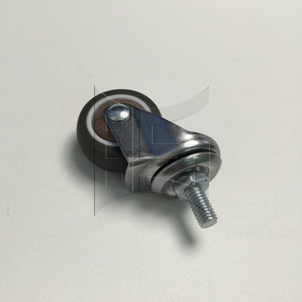 BQLZR 1pc 1.5inch Silent Swivel Caster Thread Rod M8x15mm without Brake for Handcart Snow Blower