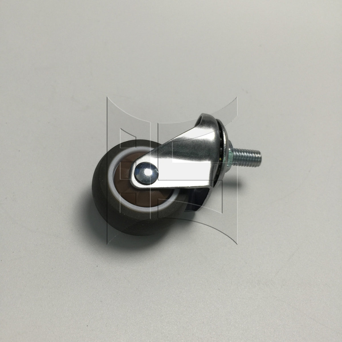 BQLZR 1pc 1.5inch Silent Swivel Caster Thread Rod M8x15mm without Brake for Handcart Snow Blower