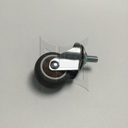 BQLZR 1pc 1.5inch Silent Swivel Caster Thread Rod M8x15mm without Brake for Handcart Snow Blower
