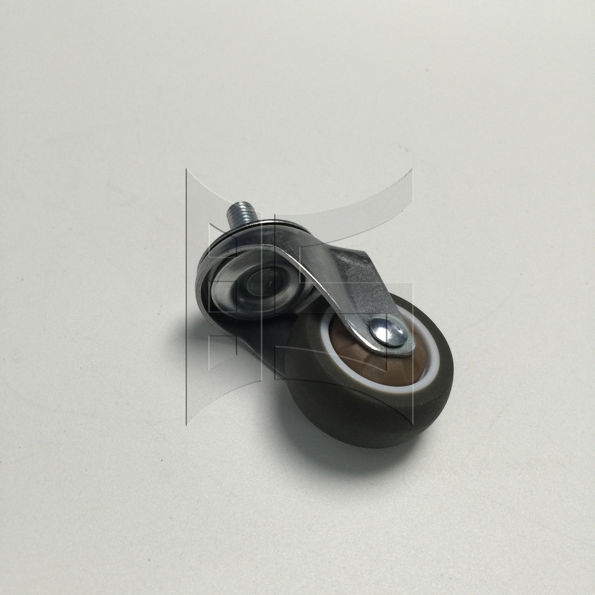 BQLZR 1pc 1.5inch Silent Swivel Caster Thread Rod M8x15mm without Brake for Handcart Snow Blower