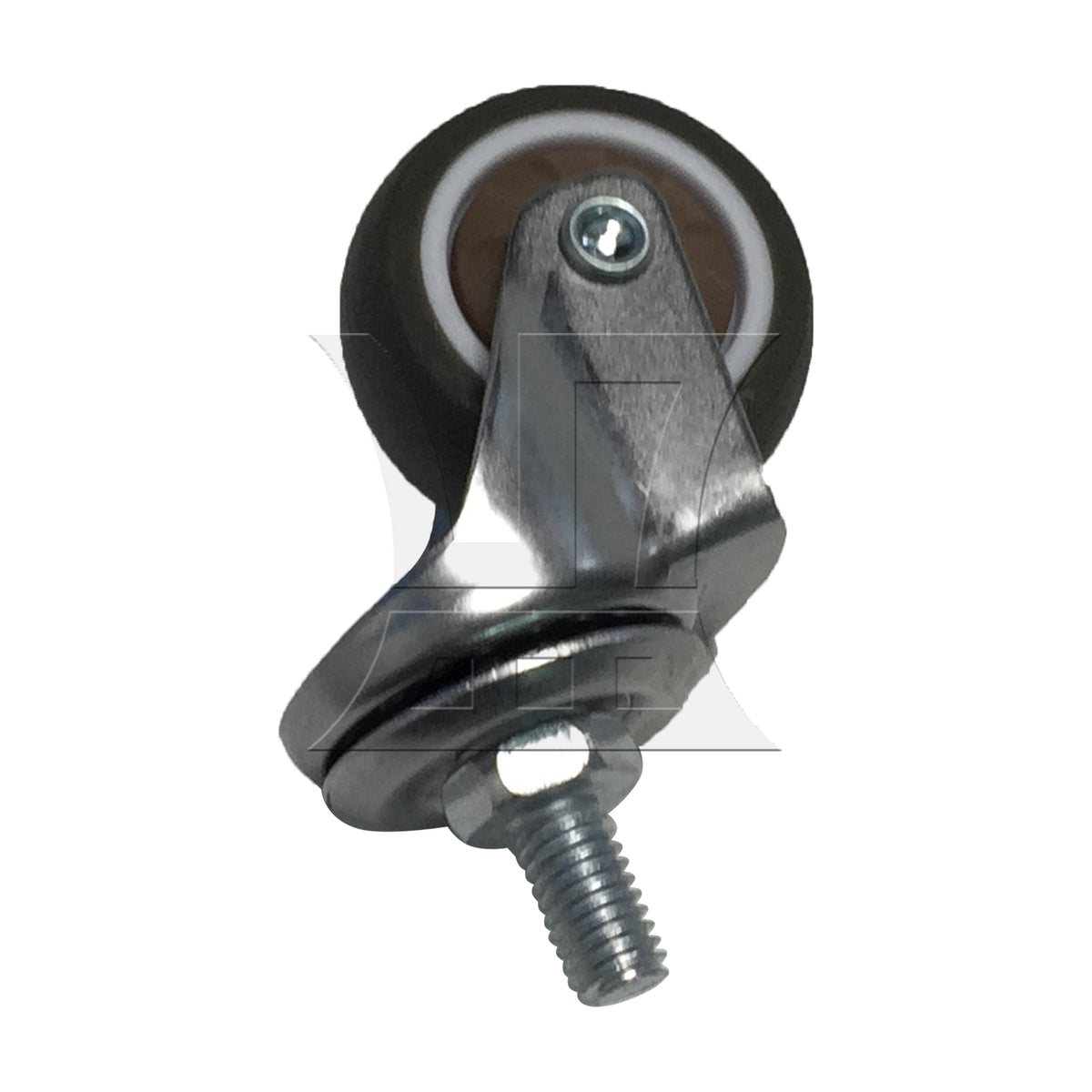 BQLZR 1pc 1.5inch Silent Swivel Caster Thread Rod M8x15mm without Brake for Handcart Snow Blower