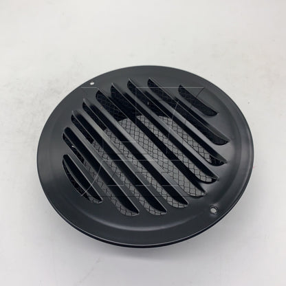 BQLZR 1pc 6inch Stainless Steel Round Exhaust Cover 150mm Flat Black for Scope Hood