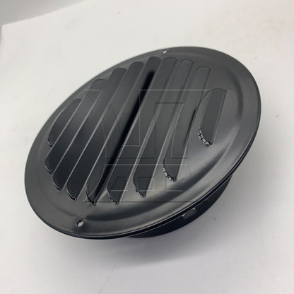 BQLZR 1pc 6inch Stainless Steel Round Exhaust Cover 150mm Flat Black for Scope Hood