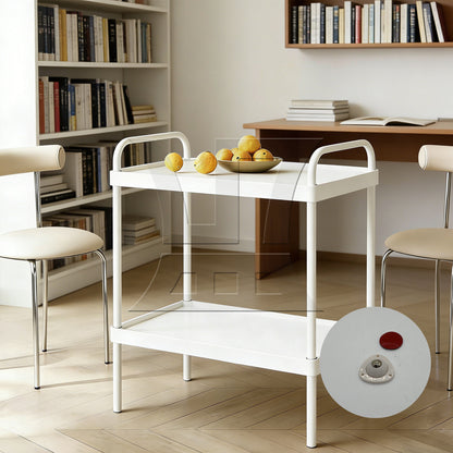 BQLZR 1pc Adhesive Furniture Trolley Swivel Roller White 10mm for Cart Dining Table