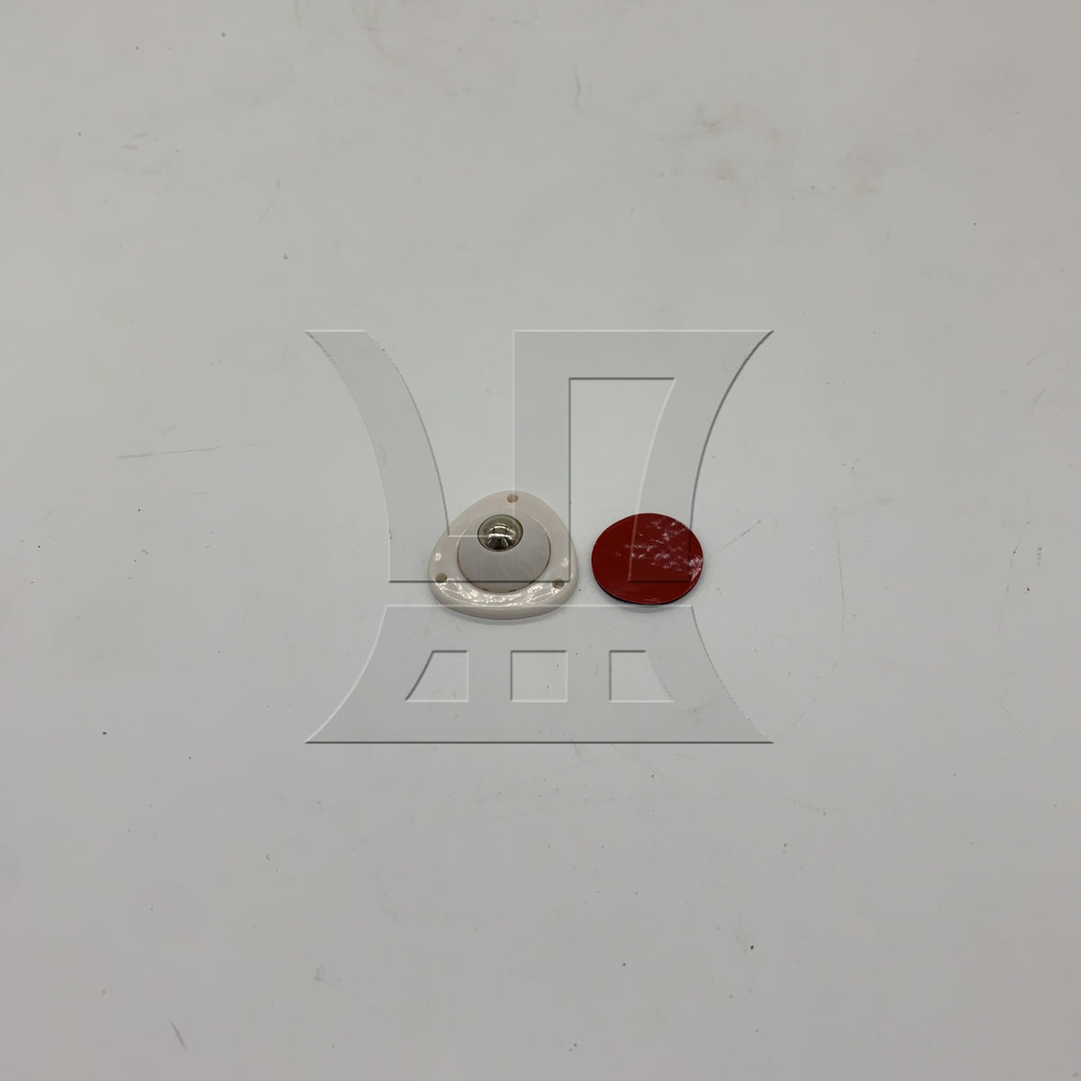BQLZR 1pc Adhesive Furniture Trolley Swivel Roller White 10mm for Cart Dining Table