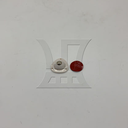 BQLZR 1pc Adhesive Furniture Trolley Swivel Roller White 10mm for Cart Dining Table