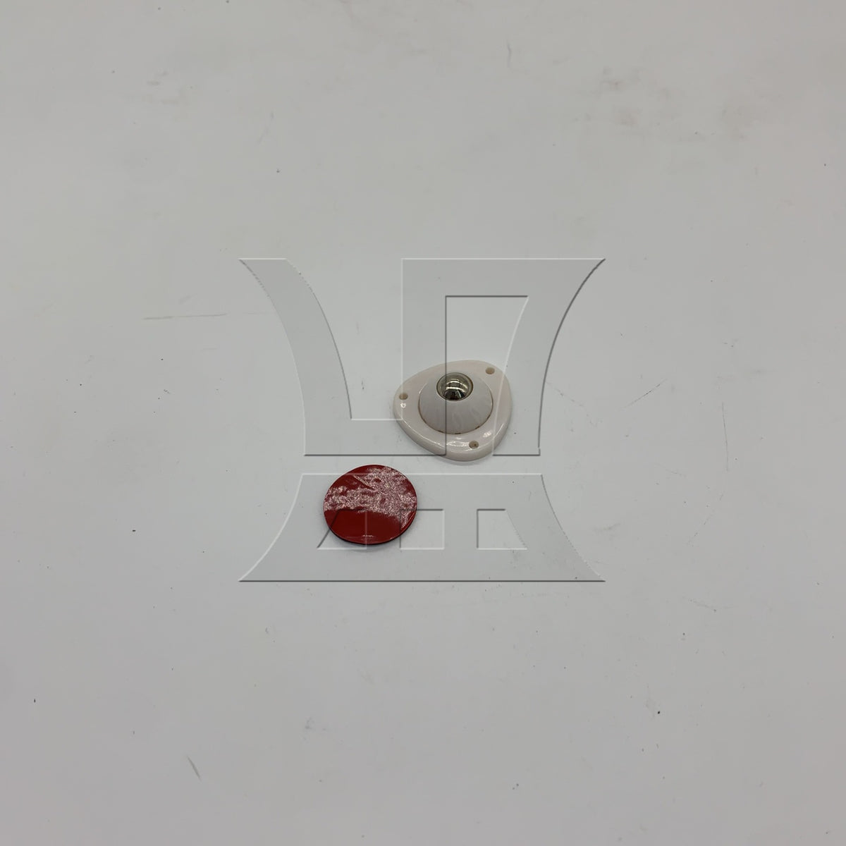 BQLZR 1pc Adhesive Furniture Trolley Swivel Roller White 10mm for Cart Dining Table