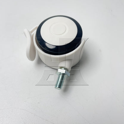 BQLZR 1pc Plastic Furniture Swivel Caster Black 2inch for Cart Coffee Table