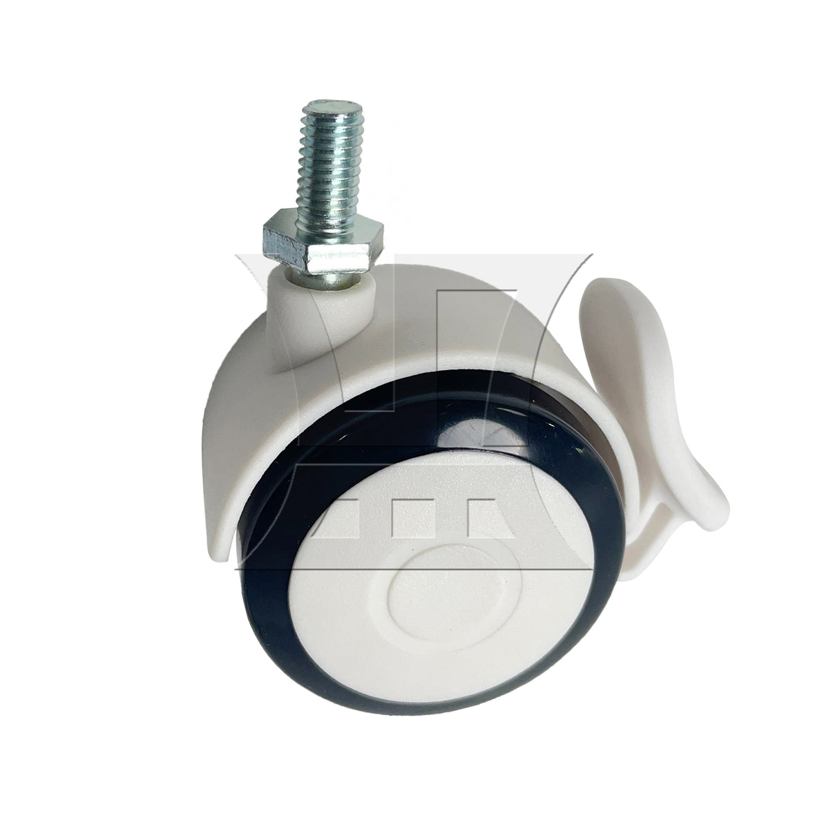 BQLZR 1pc Plastic Furniture Swivel Caster Black 2inch for Cart Coffee Table
