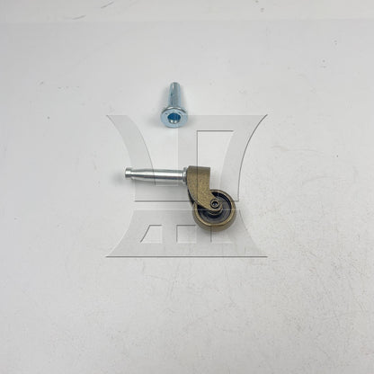 BQLZR 1pc Zinc Alloy Insert Rod Swivel Caster for Cart Coffee Table