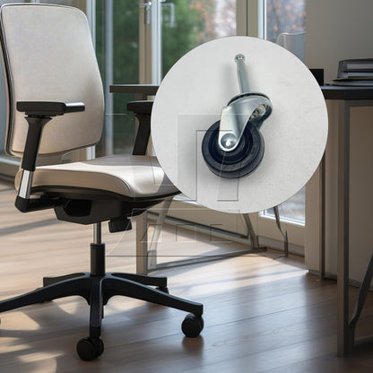 BQLZR 1pc Retro Swivel Furniture Caster Silver 1.5inch for Cart Coffee Table