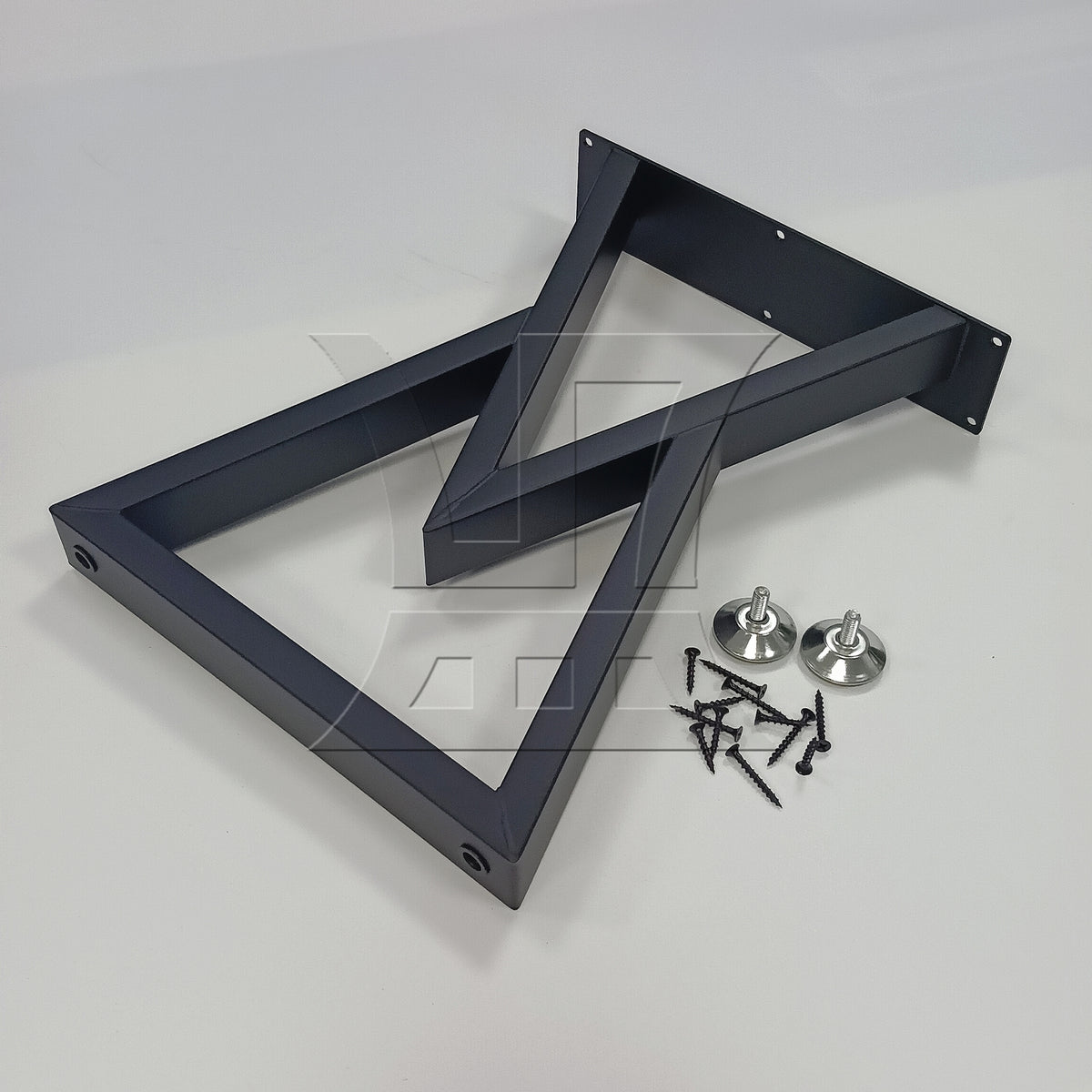 BQLZR 1pc Metal Furniture Table Legs Black 40x28x7cm for Camping Table Coffee Table