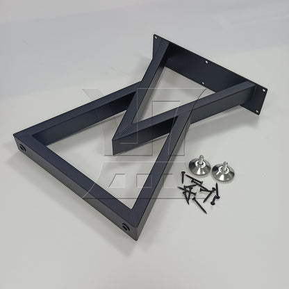 BQLZR 1pc Metal Furniture Table Legs Black 40x28x7cm for Camping Table Coffee Table