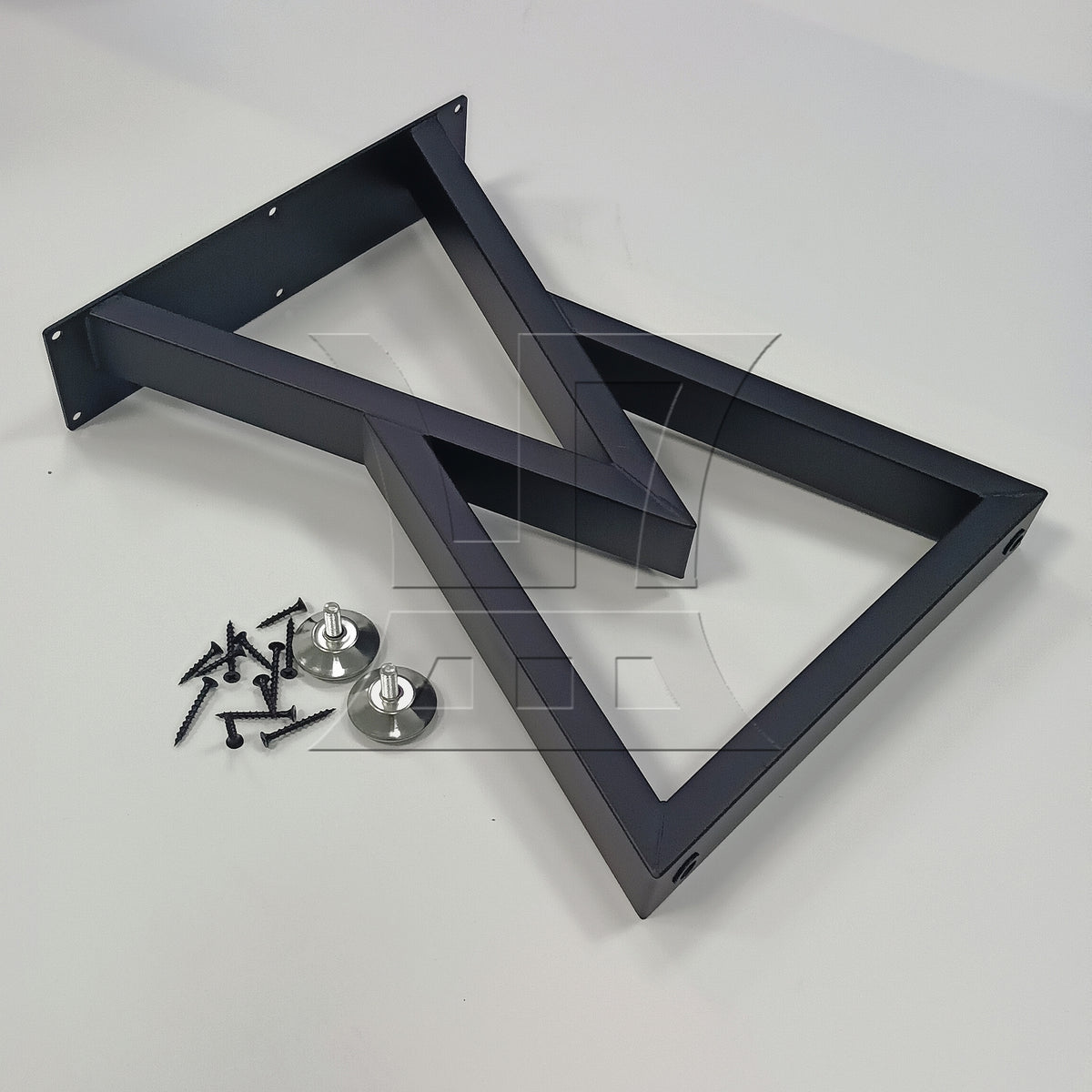 BQLZR 1pc Metal Furniture Table Legs Black 40x28x7cm for Camping Table Coffee Table
