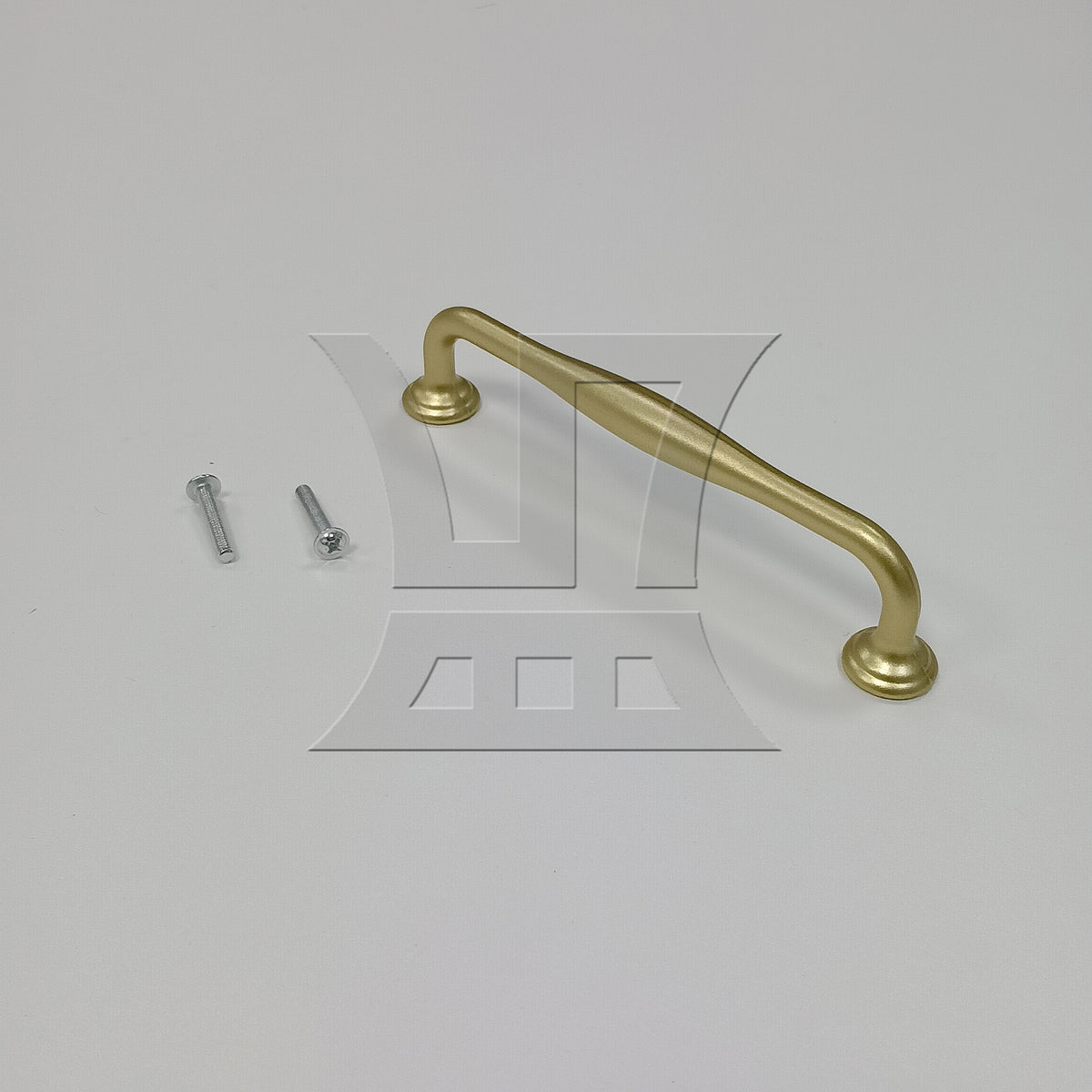 BQLZR 1pc Aluminum Alloy Cabinet Handle Hole Spacing 12.8cm Gold for Wardrobe Drawer Handle