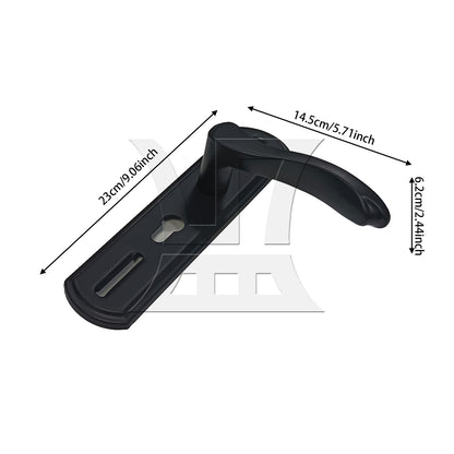 BQLZR 1set HStainless Steel Adjustable Household Door Lock Black Household Split Door Lock