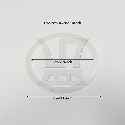 BQLZR 1pc Vacuum Cup Cap Circular Silicone Gasket Transparent for Stainless Steel Vacuum Cup