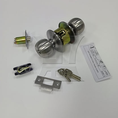 BQLZR 1pc Silver Passage Door Knob 17.0x7.4cm for Secure Items from Damage