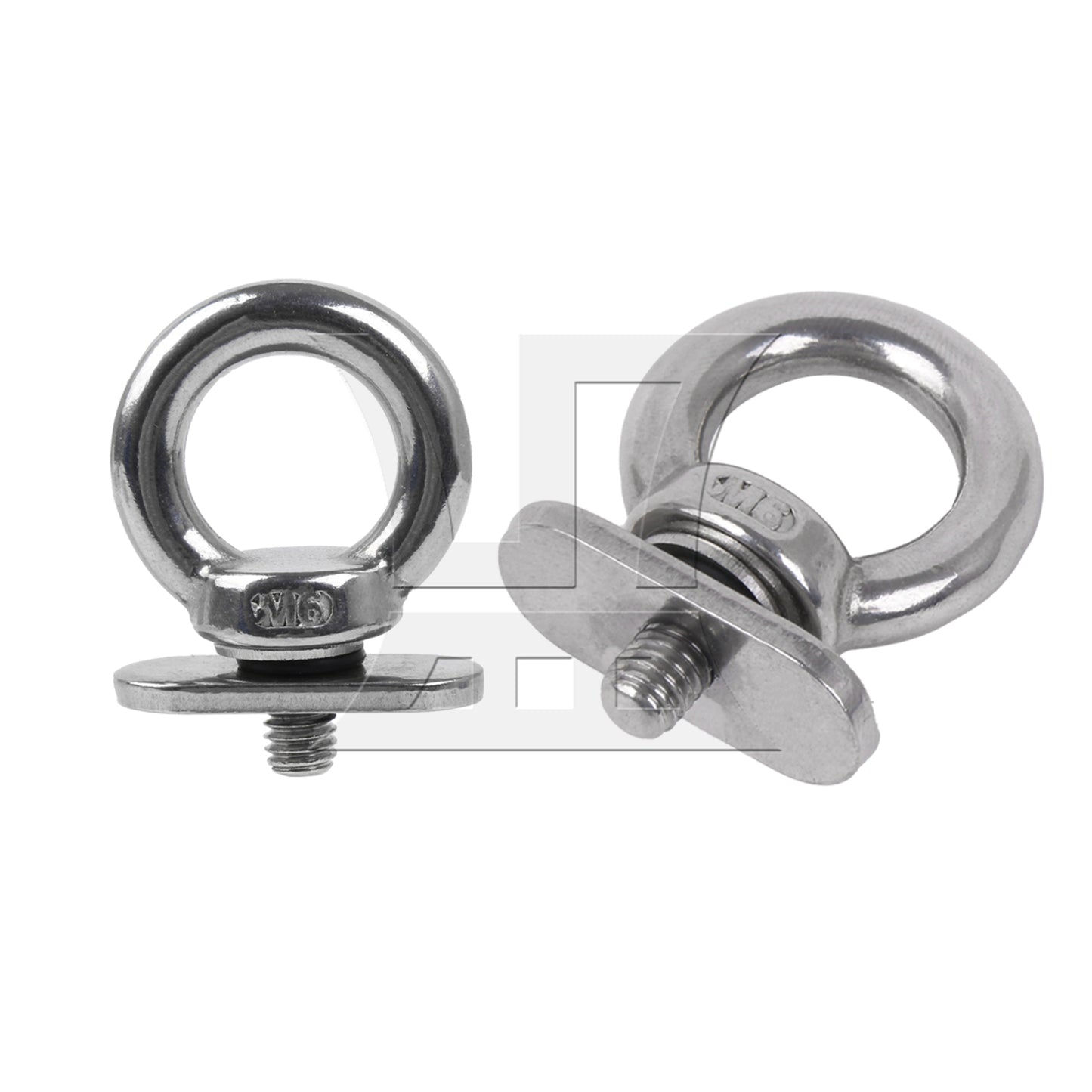 BQLZR 8Pieces Kayak Part Track Mount Tie Down Eyelet to Hold Bungee Cord Ropes M6