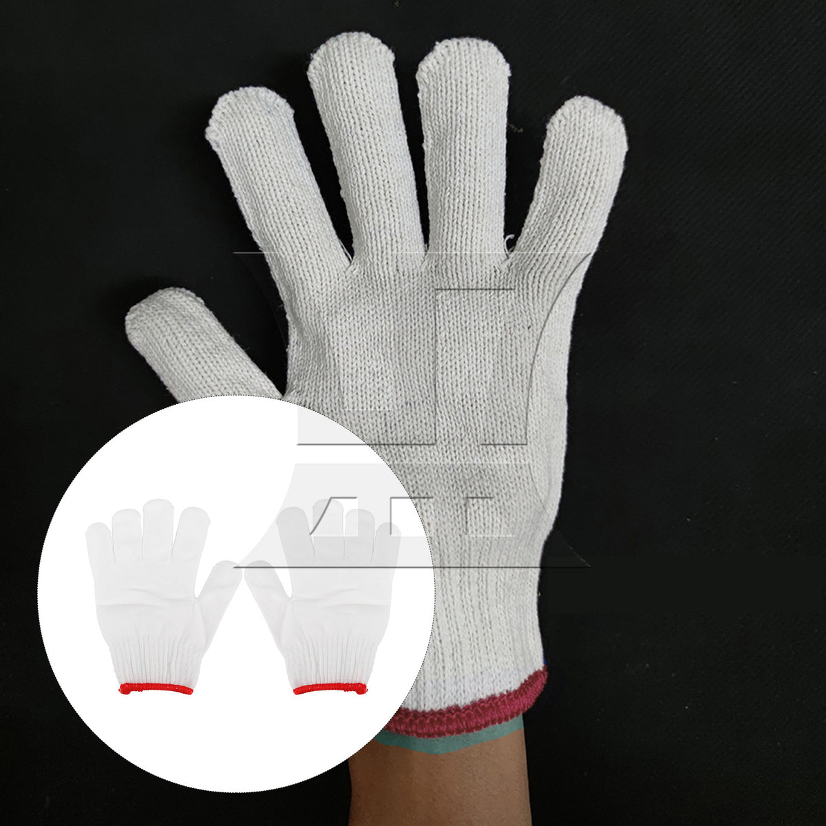 BQLZR A pair of white nylon gloves
