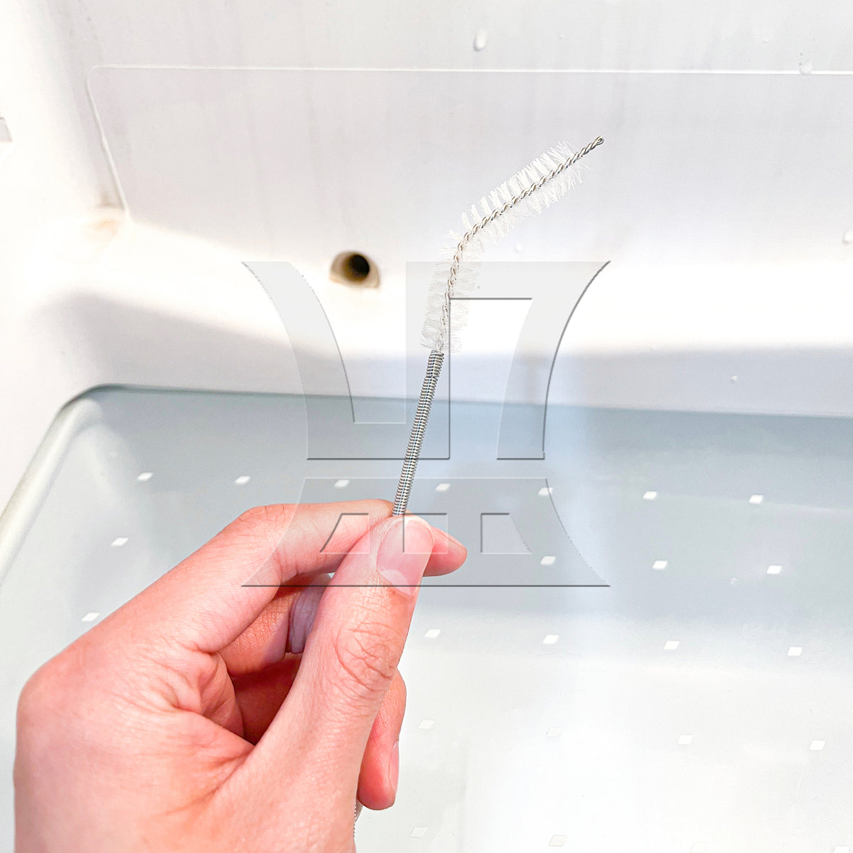 BQLZR Long Straw Drain Brush Flexible Spring 39.37" Metal Elastic for Hose Tube
