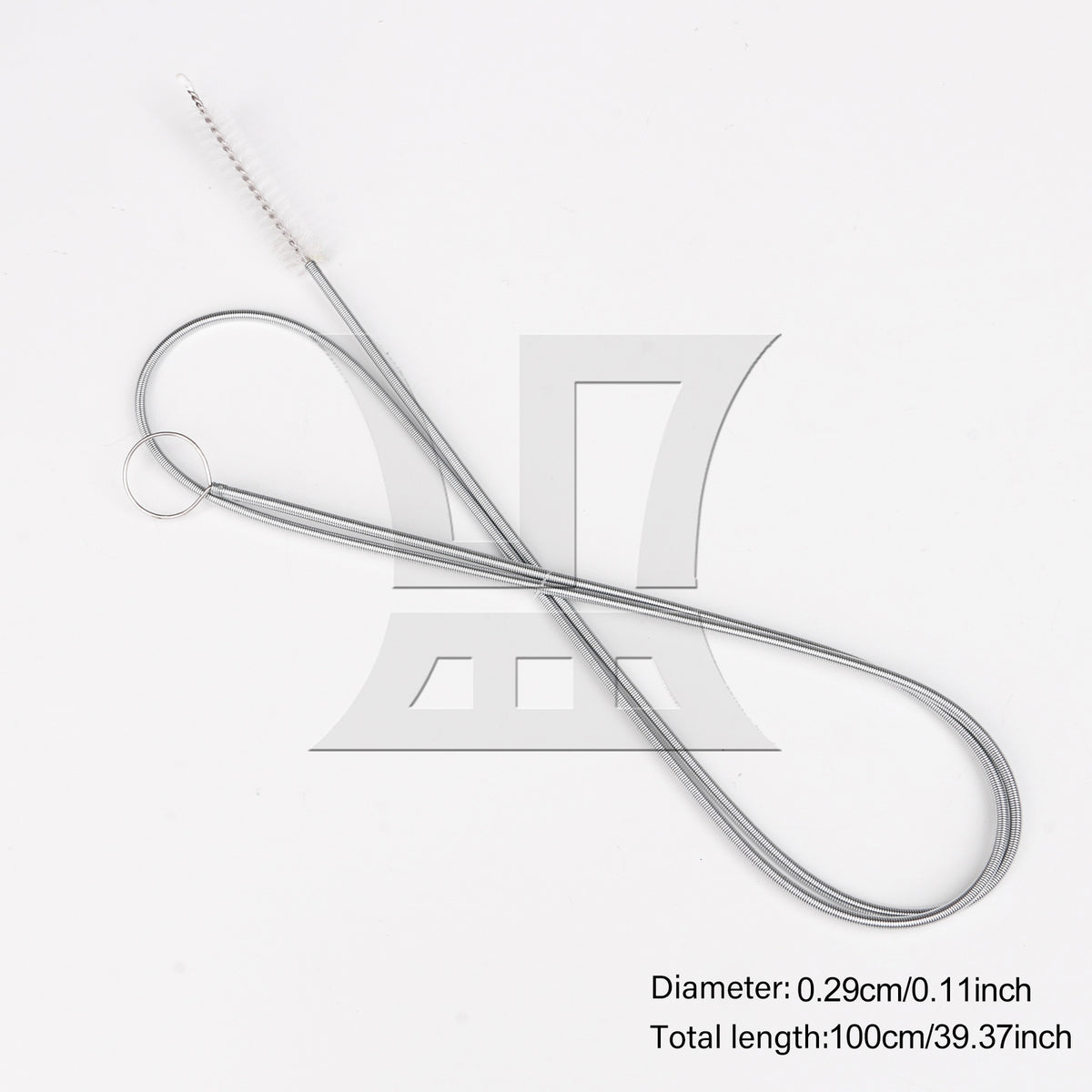 BQLZR Long Straw Drain Brush Flexible Spring 39.37" Metal Elastic for Hose Tube
