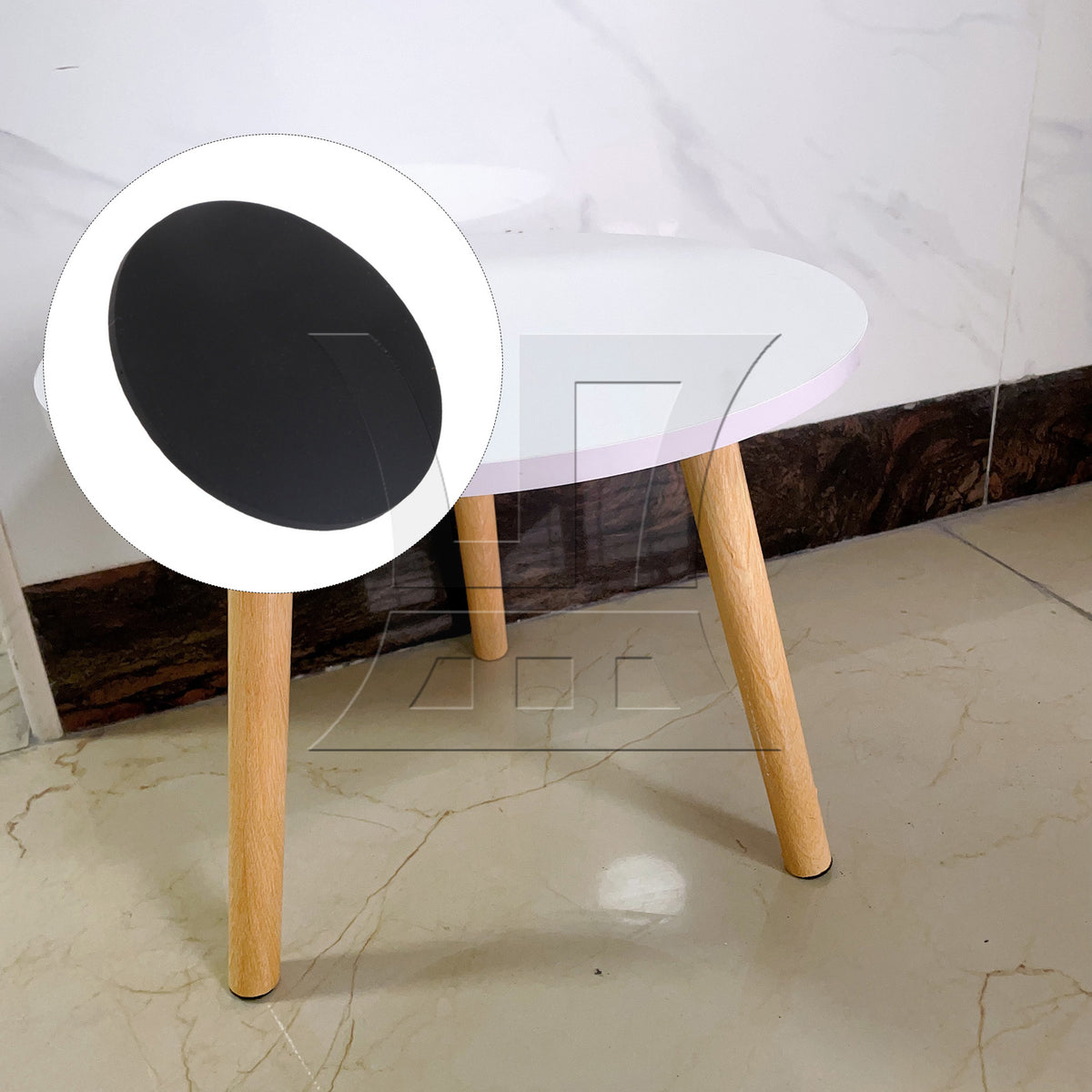 BQLZR 4Pcs Self Adhesive Chair Feet Pads Non-slip Round Diameter 50mm Use for Bed