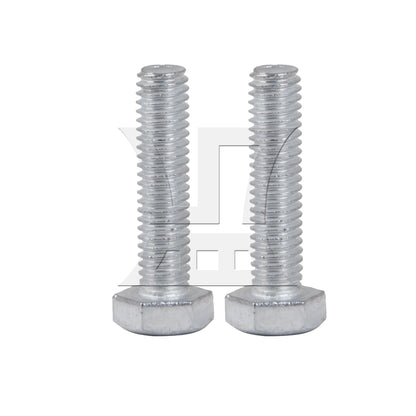 BQLZR M6 Fastener 6x25mm Hex Screws and Nuts for Track Pulleys Metal Silver
