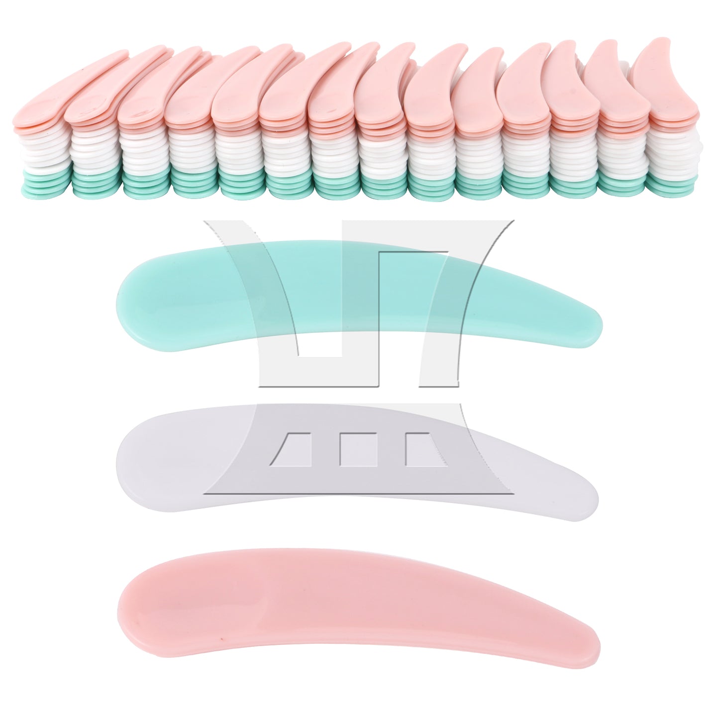 BQLZR 200 Pieces Small Plastic Spatulas for Cosmetics Creams Crafts 2.17" x 0.47"