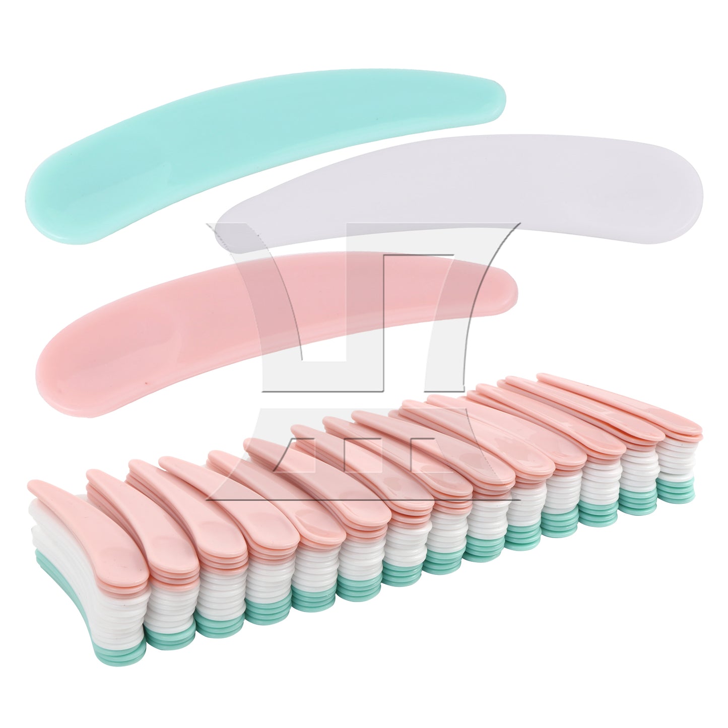 BQLZR 200 Pieces Small Plastic Spatulas for Cosmetics Creams Crafts 2.17" x 0.47"